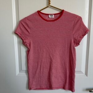 Cotton On Red and White Striped Top
